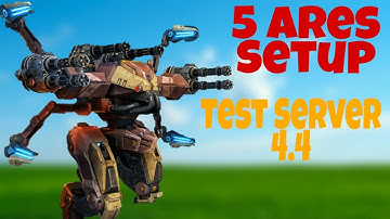 5 Different Ares Setup & Gameplay in Test Server 4.4 - War Robots Greek Bot ARES Gameplay