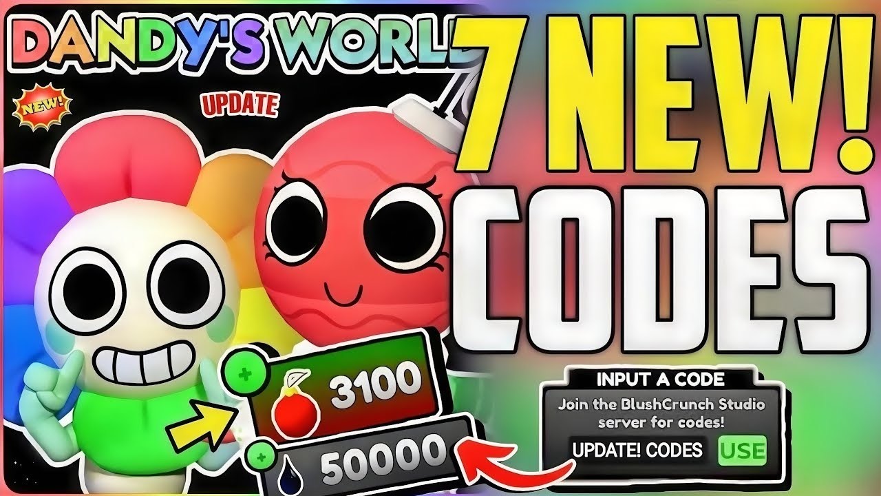 *NEW* ALL WORKING CODES FOR DANDY'S WORLD IN 2025! ROBLOX DANDY'S WORLD ...