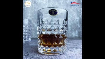 Bộ Ly Rượu Uống Mạnh Diamond Pha Lê Tiệp Crystalite Bohemia