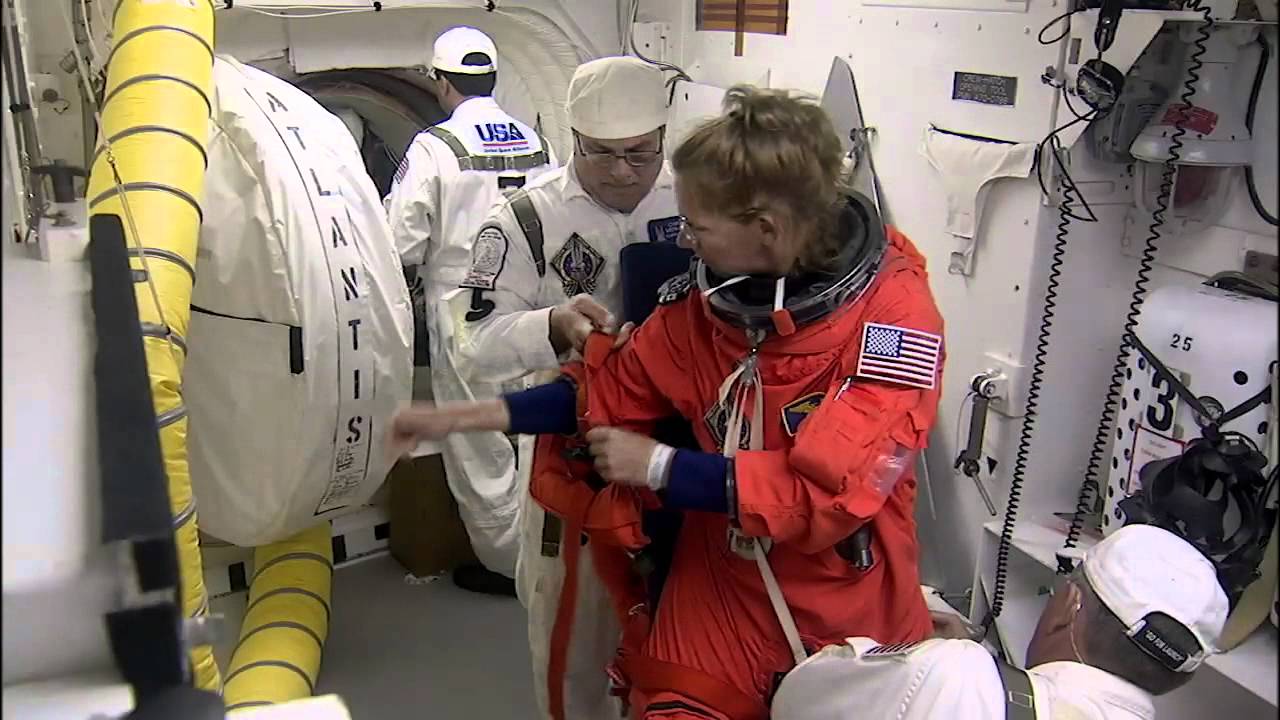 Sts 135 Astronauts Strap Into Space Shuttle Atlantis For Launch