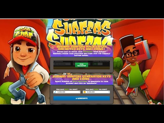 Is there any way to hack Subway Surfers for coins and keys? - Quora