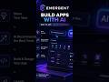 No Coding? Create Apps with Emergent AI 🔥#emergente #ai #chatgpt #aishorts #viral #video #views