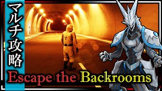 【Escape the Backrooms | Day08】マルチでアプデ後のステージまで全攻略！無機質なお部屋が異様に恐ろしい…！叫ばずにはいられない機竜のバックルームズ実況【#Vtuber 】