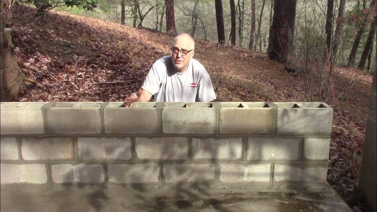How to lay a block wall YouTube