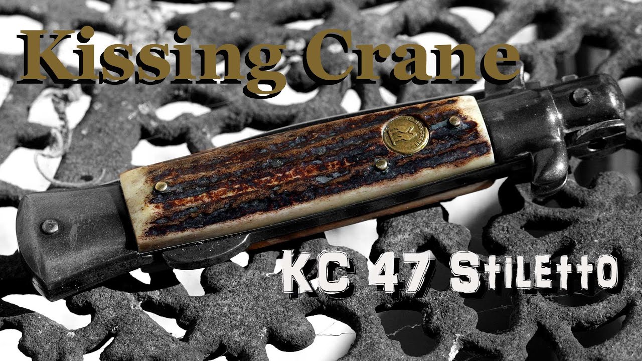 Kissing Crane KC 47 Stiletto Lock Back Pocket Knife - YouTube