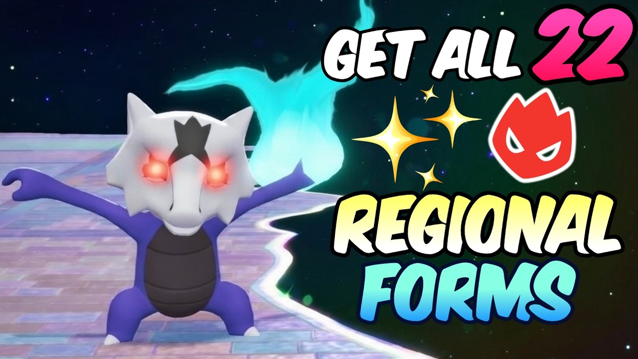 Get all 22 Shiny Alpha 6IV Regional Forms in Pokemon Legends ZA
