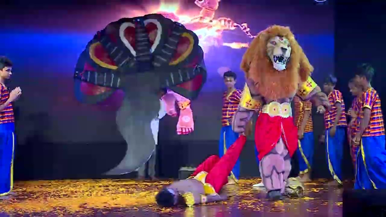 NARASIMHA Song🦁 | Powerful Dance Performance | KALAVAIBHAVA - 2025-26 | VALLABHA SCHOOL.
