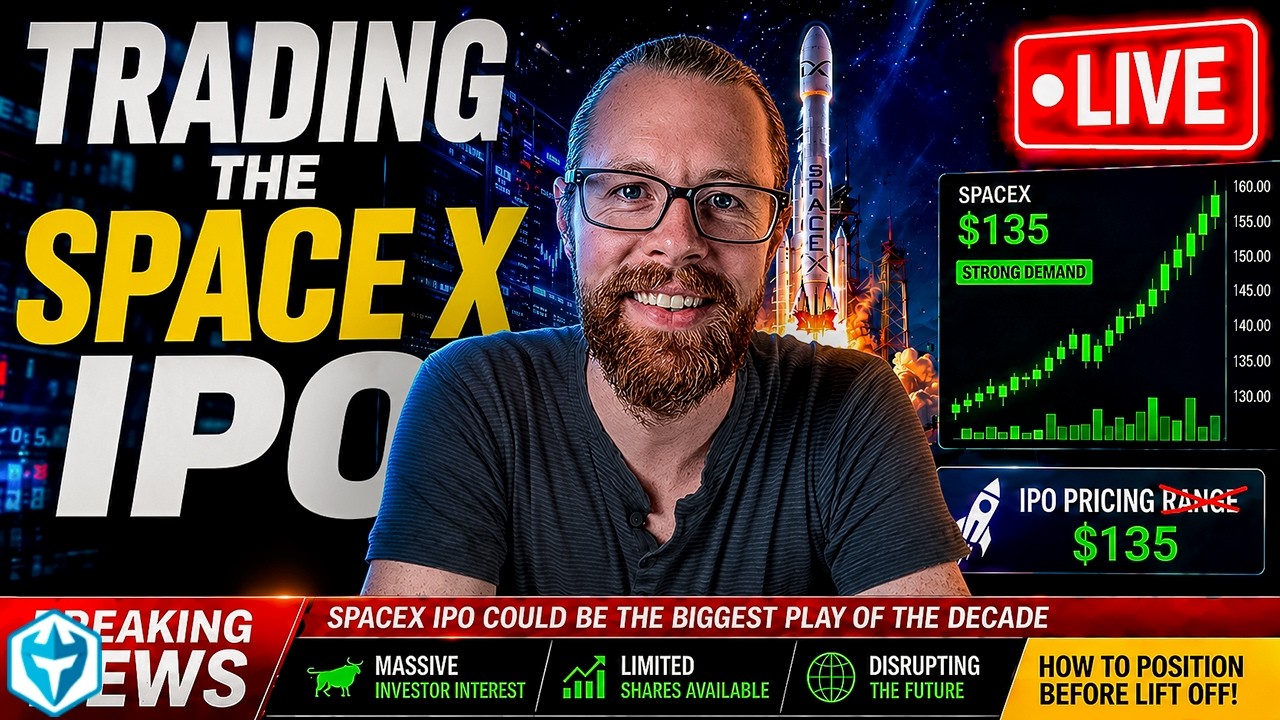 LIVE: SpaceX IPO | First Trade, Price Targets & Real-Time Analysis for $SPCX: video thumbnail