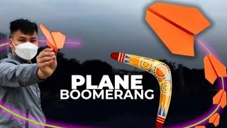 How to make a paper airplane that works like a boomerang