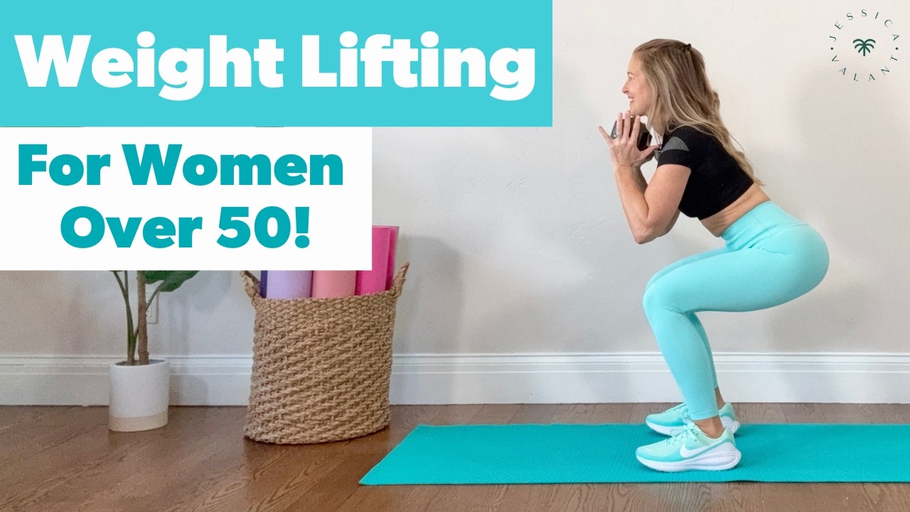 Силовые тренировки для женщин старше 50 лет - 10-минутная тренировка с гантелями.