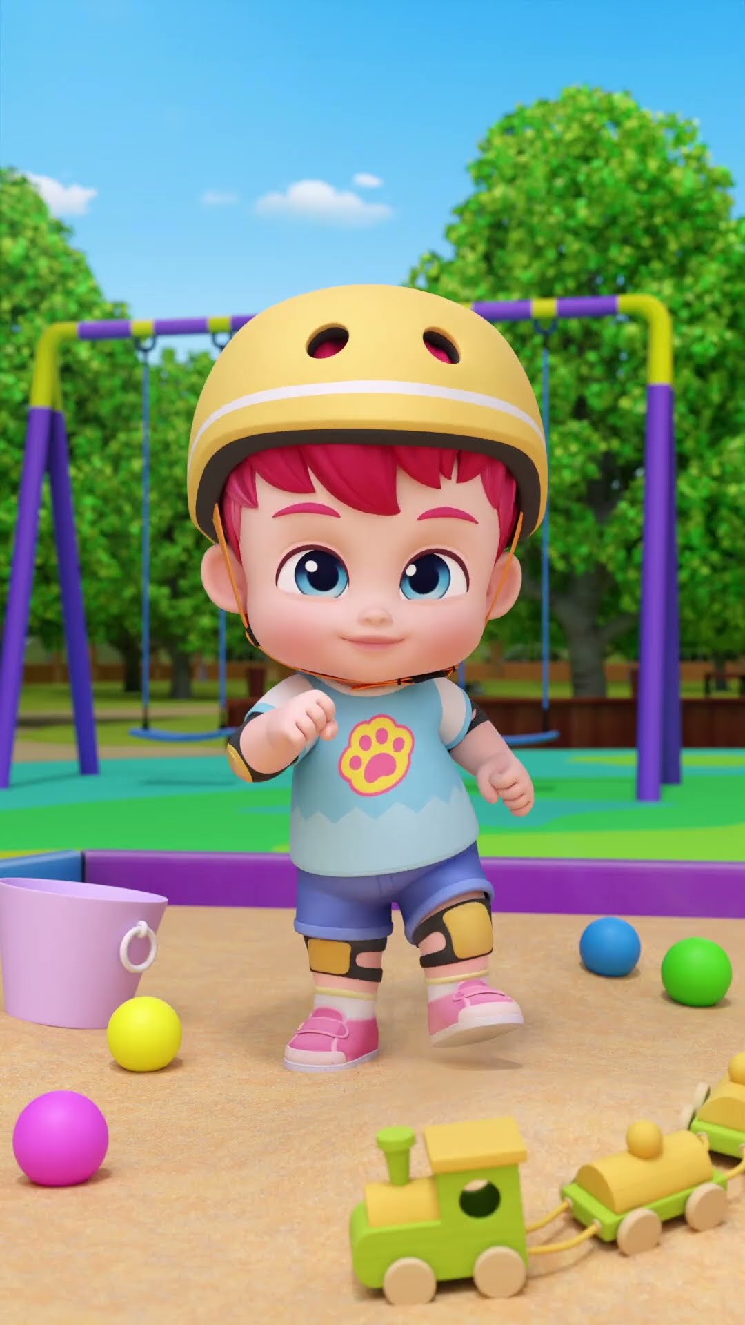 Playground Walking Walking Hop Hop #bebefinn #shorts #kidssong