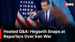 BREAKING NEWS: Pete Hegseth Snaps at Reporters Over Iran War Questions During Fiery Presser | AC1G