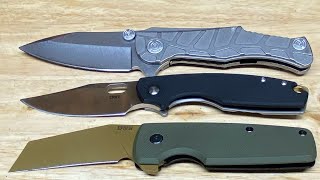 A Quick look at 3 Frame Lock knives!!! What knife would you choose?