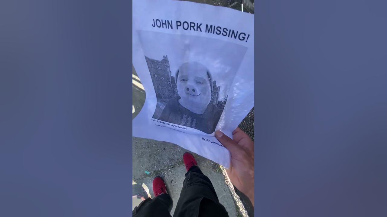 John Pork Missing (Scary)     #johnpork #truthbuddy