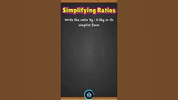 Simplifying Ratios #shorts #educationalshorts #mathshorts #ratios