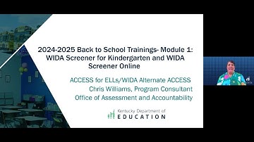 WIDA ACCESS - Module 1