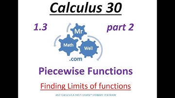 Calculus 30 1.3 Piecewise Functions (2021 Lesson part 2)
