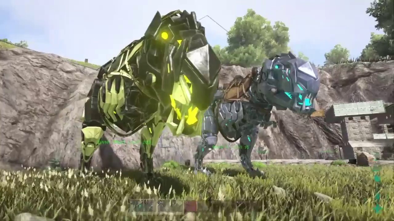 ark survival evolved ps4 how to get the bionic rex and customize it