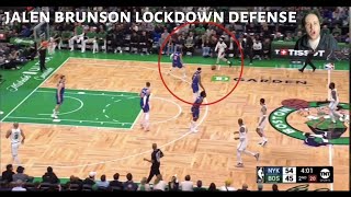 JALEN BRUNSON is low key a lockdown guard defensively