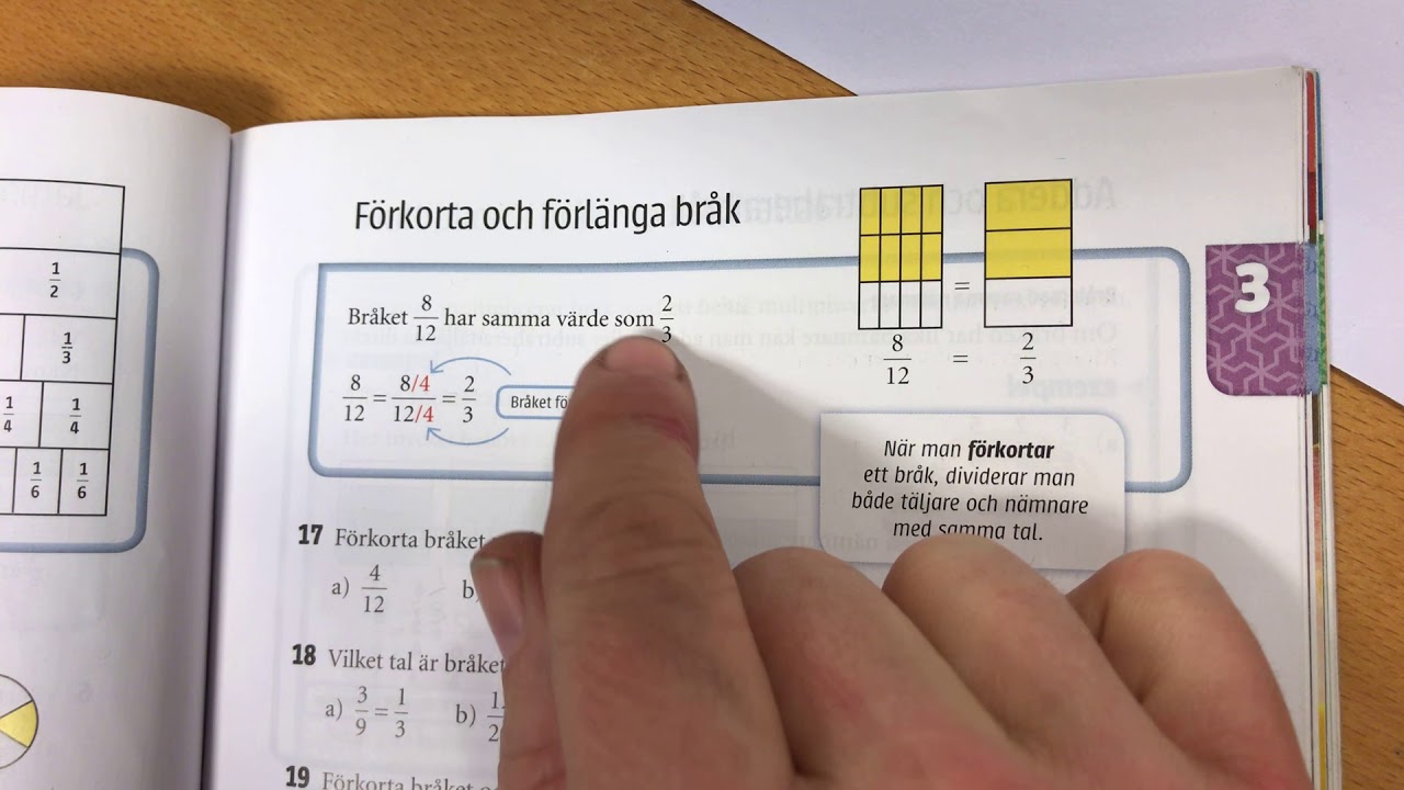 Förkorta bråk, sid 85