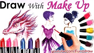 Art Challenge: draw with makeup!
