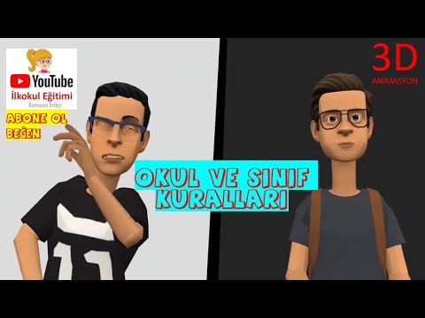 SINIF VE OKUL KURALLARI (3D ANİMASYONLU ANLATIM)