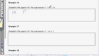 C1 Quadratics Example 16