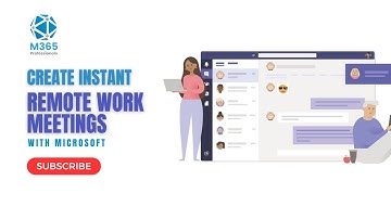 Create instant remote work meetings with Microsoft