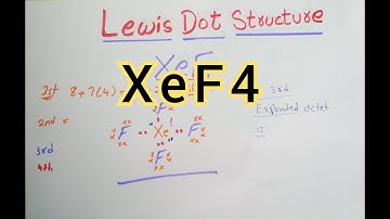 Lewis Dot Structure of #XeF4 in Urdu/Hindi | XeF4 lewis Dot Structure | #XenonTetrafluoride🔥