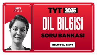 Tyt 3D Dil Bilgisi Soru Bankası Bölüm 12 Test 01 Soru Çözümleri İnci Sel