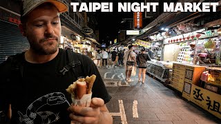 Trying WEIRD FOOD at TAIPEI TAIWAN's Largest Night Market | Shilin Night Market 🇹🇼