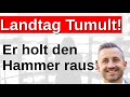 Landtag tobt! Linke und SPD knicken völlig ein! Siegmund dominiert!