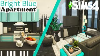 Bright Blue Apartment | Sims 4 Speed Build: Apartment Renovation