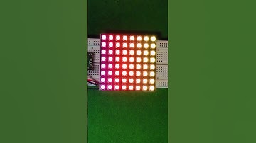 WS2812 8x8 Matrix | Raspberry Pi Pico | Arduino ide | 5 volt ARGB LED #arduino  #led #ledlights