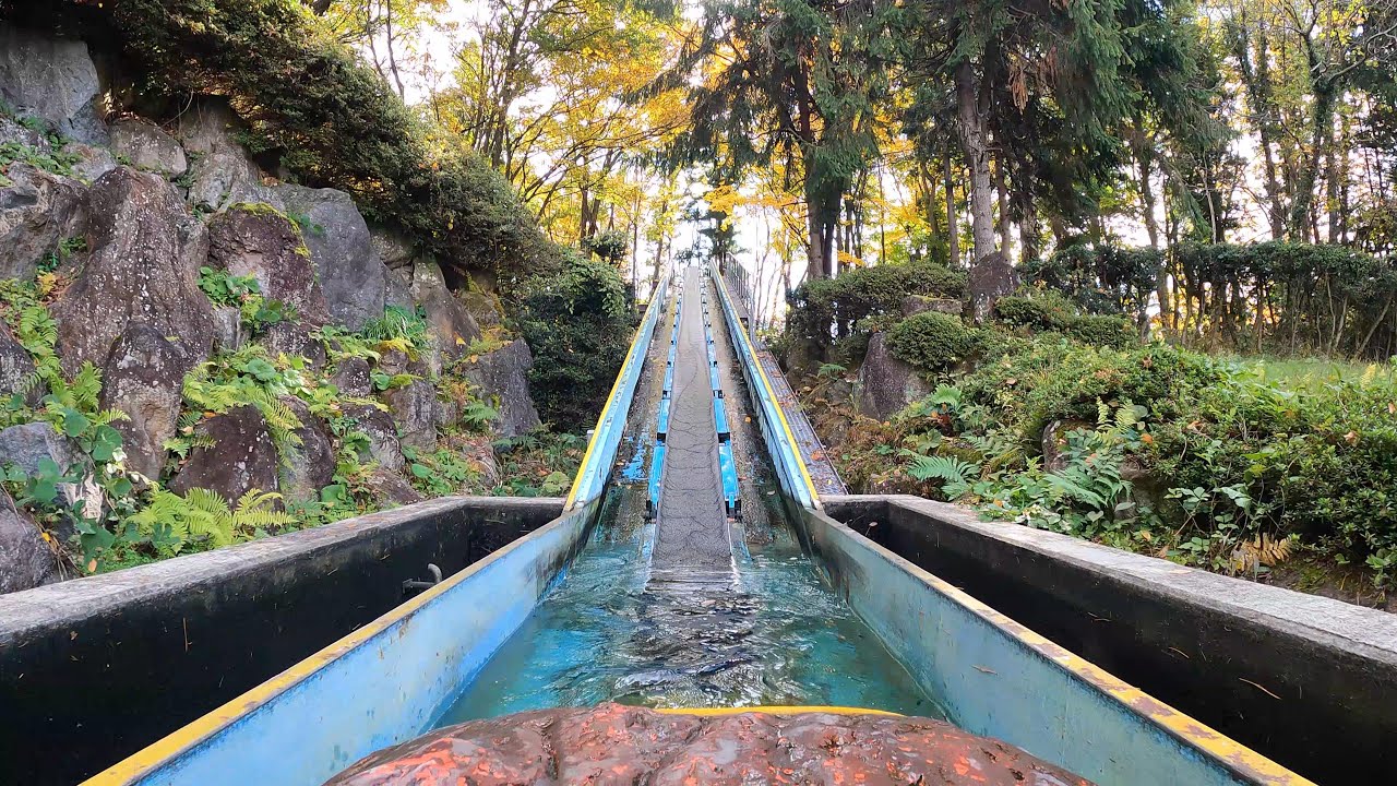 【4K60P】リナワールド 急流すべり / Water rides at Yamagata Lina World