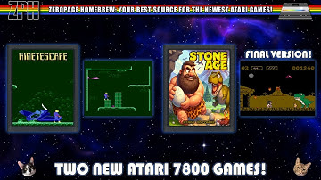New Atari 7800 Games! Kinetescape & StoneAge (FINAL!)
