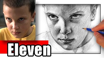 How to Draw Eleven from Stranger Things - Millie Bobby Brown