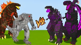 ШИН ГОДЗИЛЛЫ ПРОТИВ ВСЕХ ГОДЗИЛЛ В МАЙНКРАФТ Shin Godzilla Minecraft