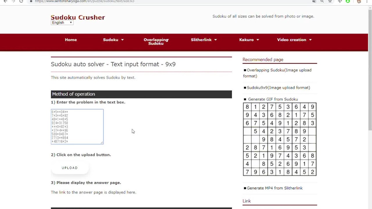 Sudoku Auto Solver Text Input 9x9 YouTube