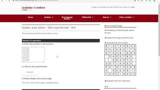 Sudoku auto solver - text input - 9x9