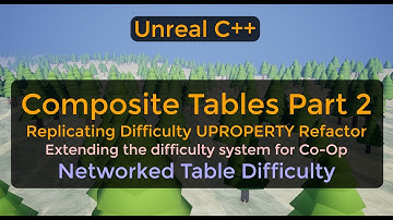 Composite Tables Pt2 - Replicated Gamestate Difficulty Property Refactor - Coop - UE C++ Tutorial