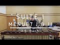 MARIMBA J.S.BACH SUITE I - MENUET I & II - RICARDO PAÑOS