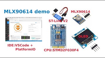 MLX90614 + STM32F030 sample
