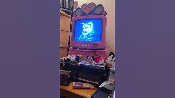 Disney DVD Intro on a Disney Princess CRT TV #disney #crt #tv