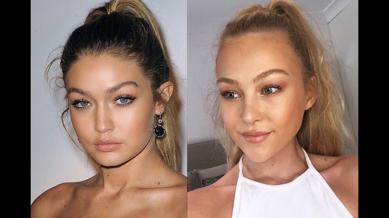 Gigi Hadid Inspired Spring Makeup Tutorial Hollie Hobin YouTube