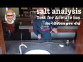 Acetate ion test । salt analysis