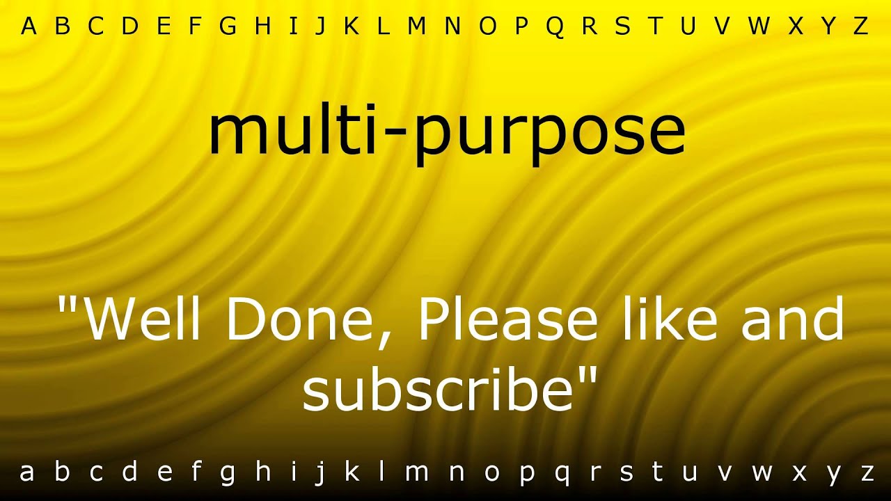 How to pronounce 'multipurpose' with Zira.mp4 YouTube