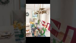 Easter Tablescape ideas 🐰🍽 #interiordesign #barrickmandesign