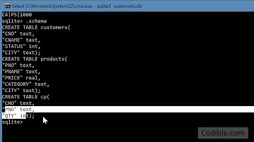 Codible SQLite video 5: SQLite 3 - joining and querying two or three tables