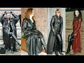 latest and beautiful latex leather long power dresses for women and girls